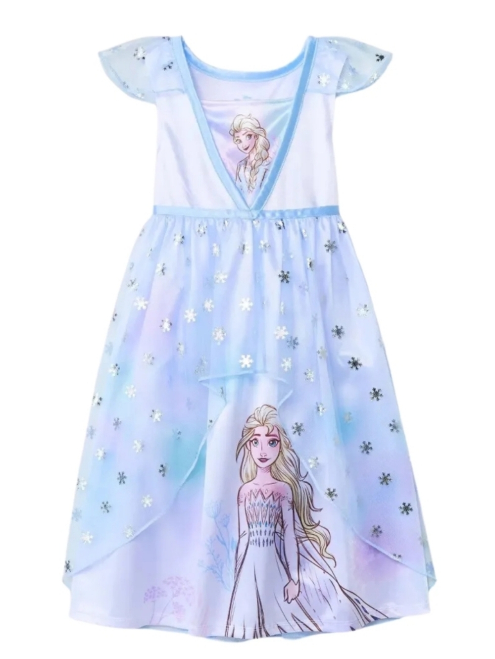 Disney Frozen Queen Elsa Toddler Girl Nightgown